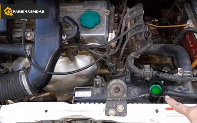 نسبت آب و ضد یخ در پراید