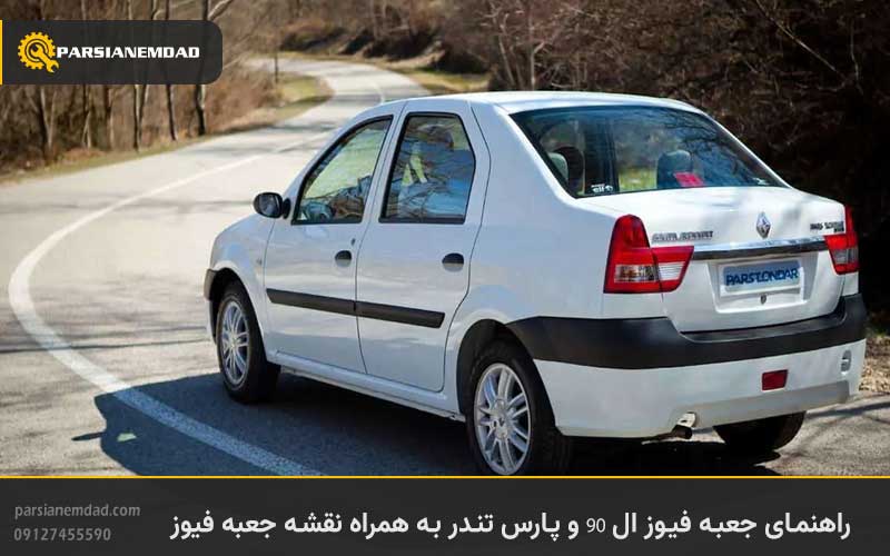 راهنمای جعبه فیوز ال 90 و پارس تندر به همراه نقشه جعبه فیوز